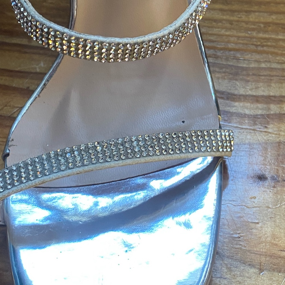 Windsor Chrome Rhinestone Block Heels - Picture 7 of 10